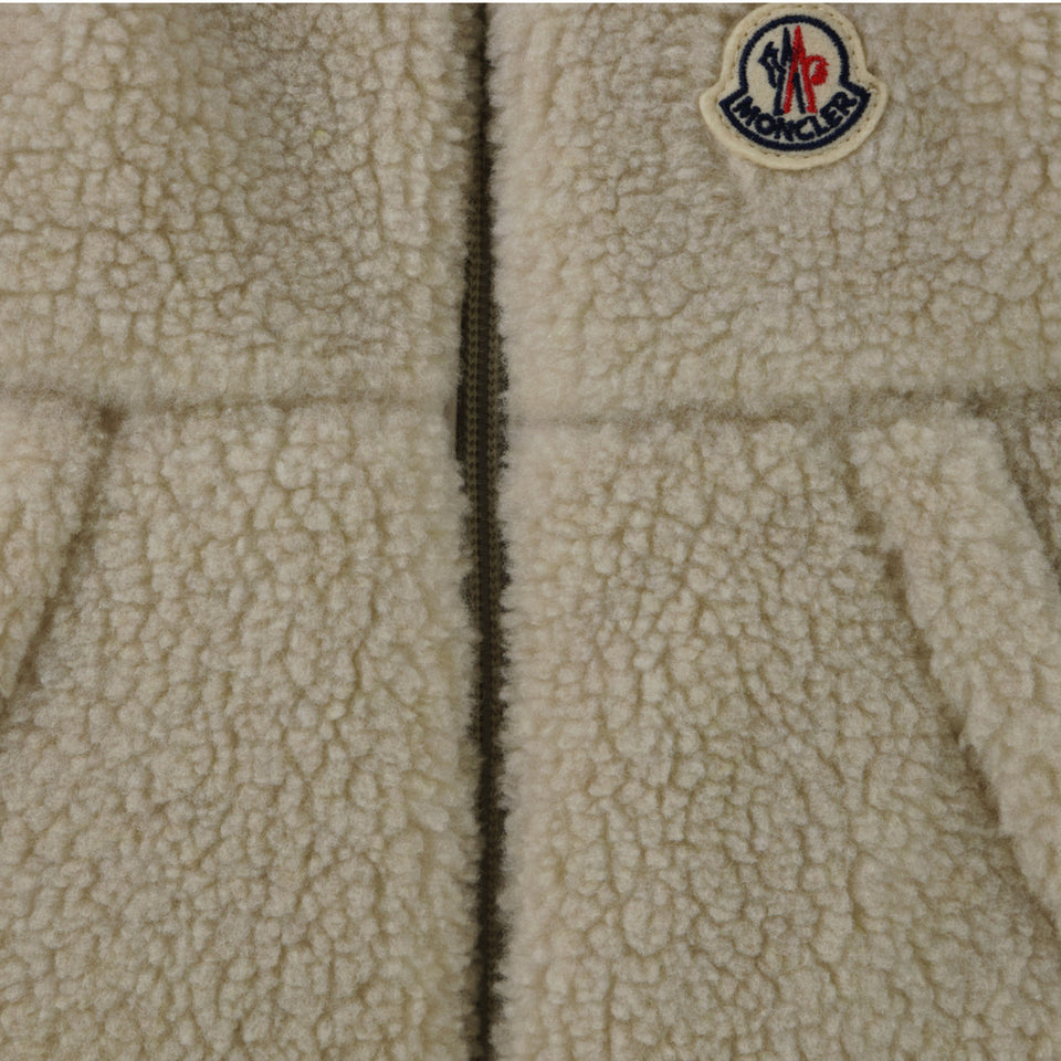 Moncler Bebé serio Chicos Cuerpo más cálido en Beige