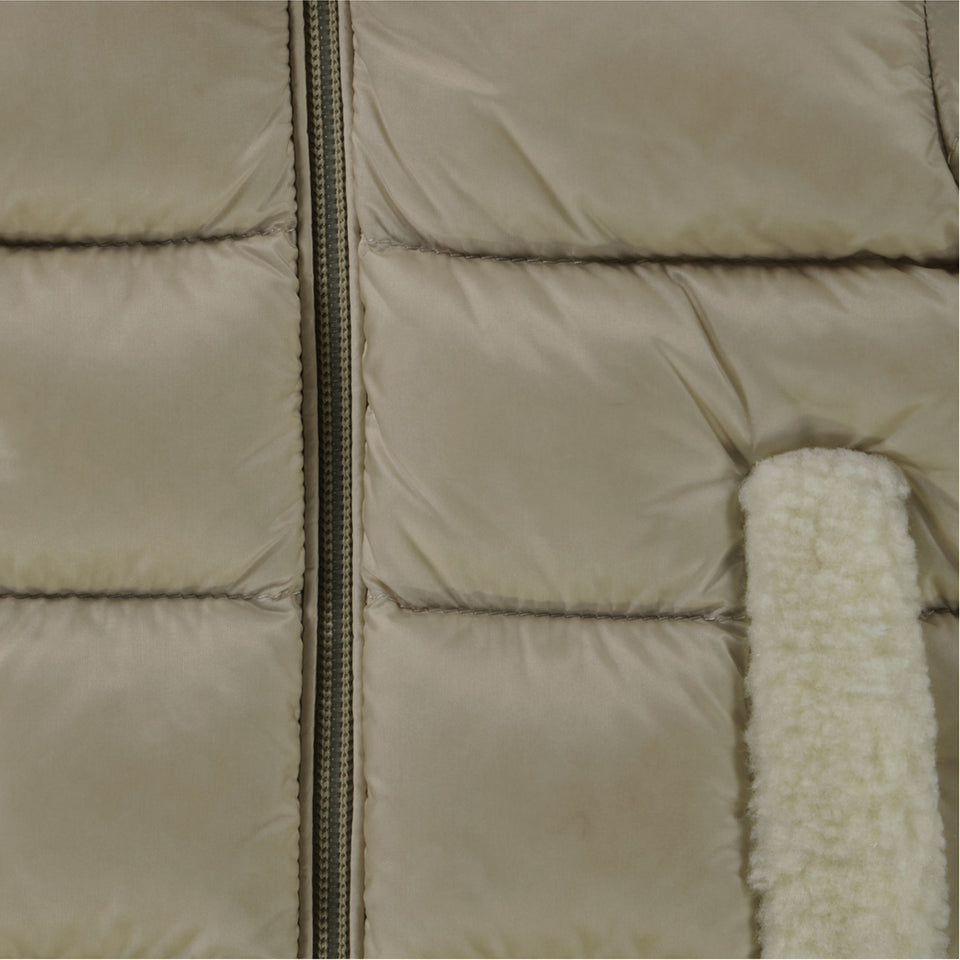 Moncler Borgan Baby Unisex Giacca invernale Beige