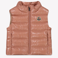 Moncler Ghany Baby Meisjes Bodywarmer In Oud Roze