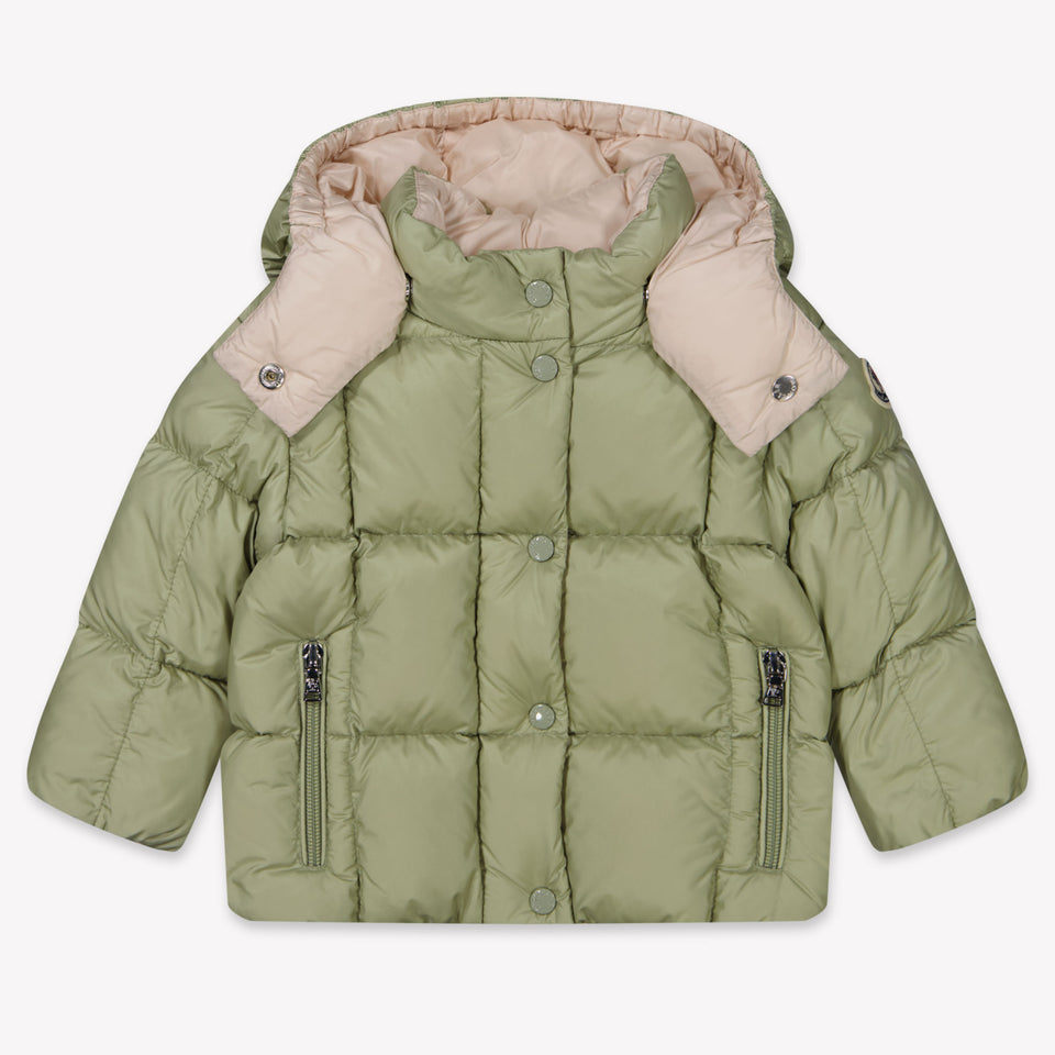 Moncler Parana bébé Filles Veste d'hiver Vert-Clair