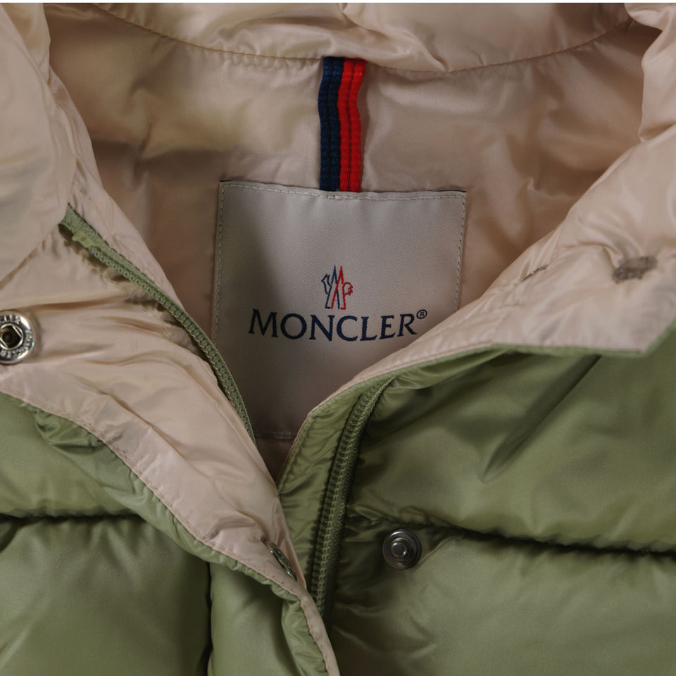 Moncler Parana bébé Filles Veste d'hiver Vert-Clair