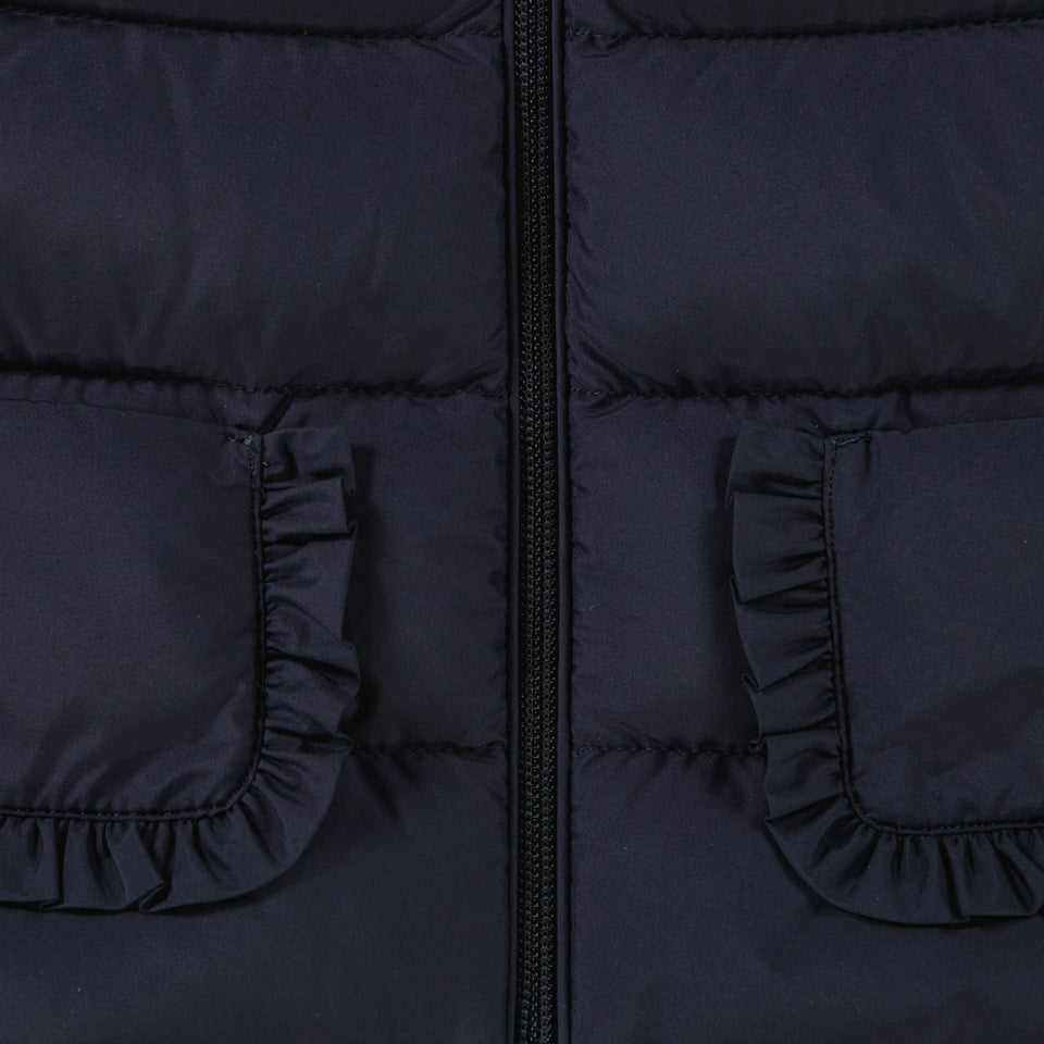 Moncler Aufics baby Mädchen Winterjacke Marineblau