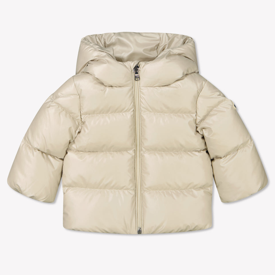 Moncler Baby Unisex Skipak In Beige