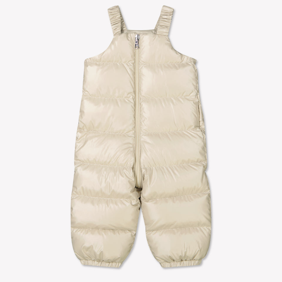 Moncler Baby Unisex Skipak In Beige