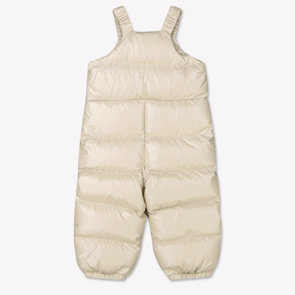 Moncler Baby Unisex Skipak In Beige
