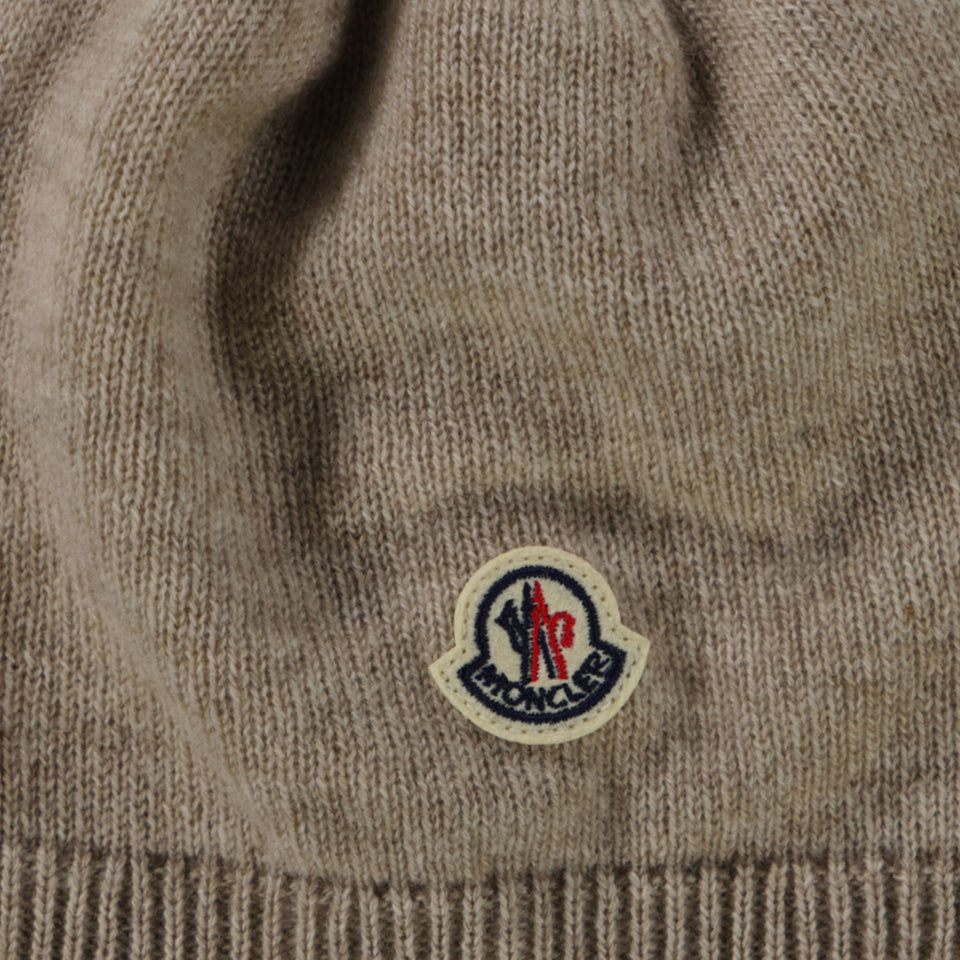 Moncler Bambino Unisex Cappello in Beige