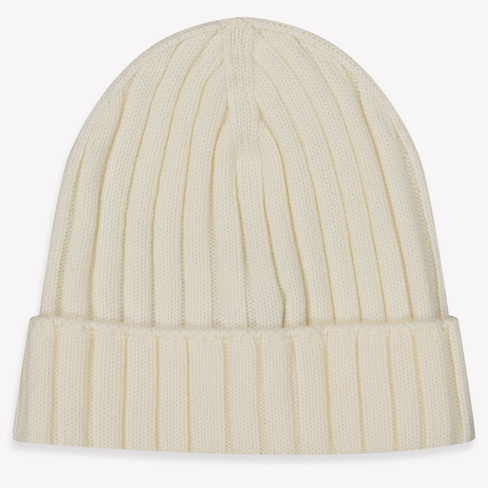 Moncler Bambino Unisex Cappello in Off White