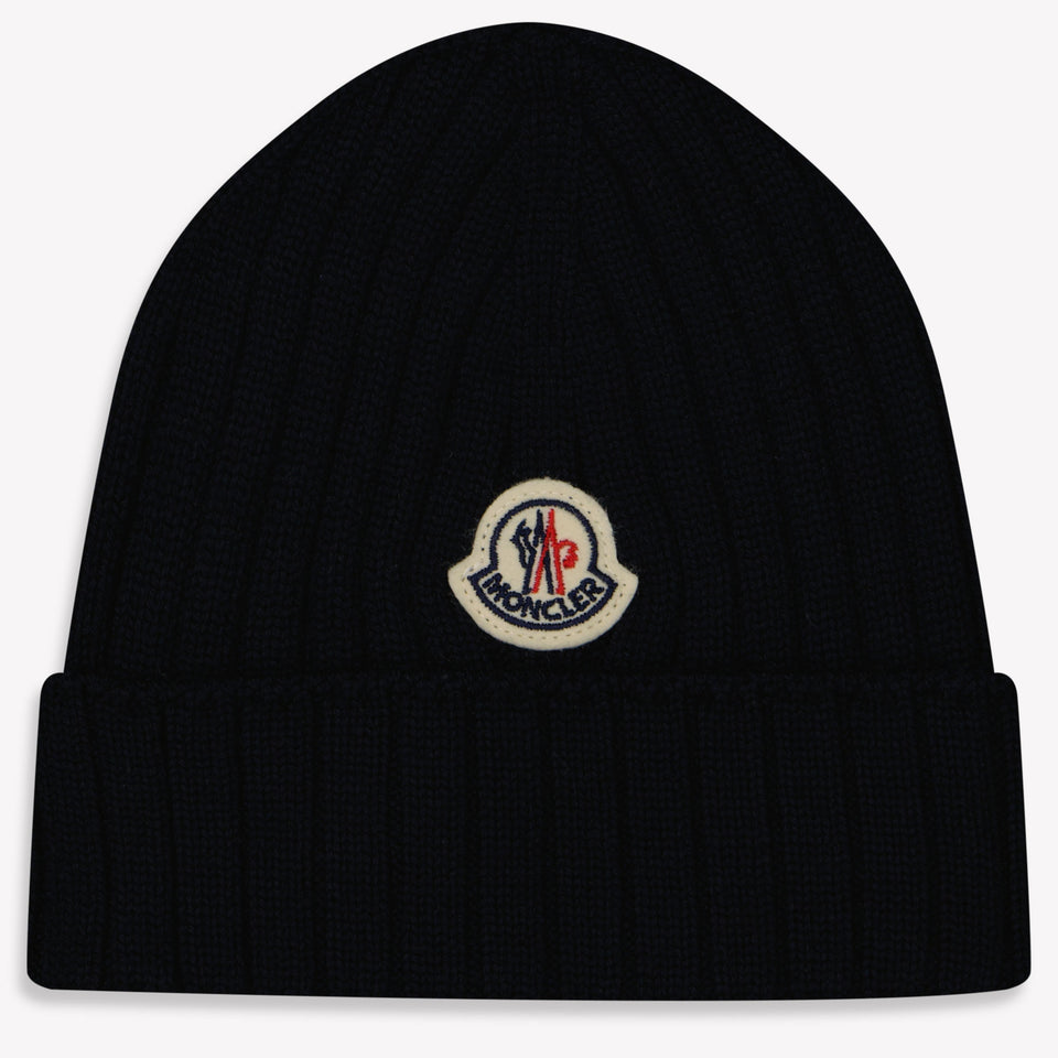 Moncler Bambino Unisex Cappello in Navy