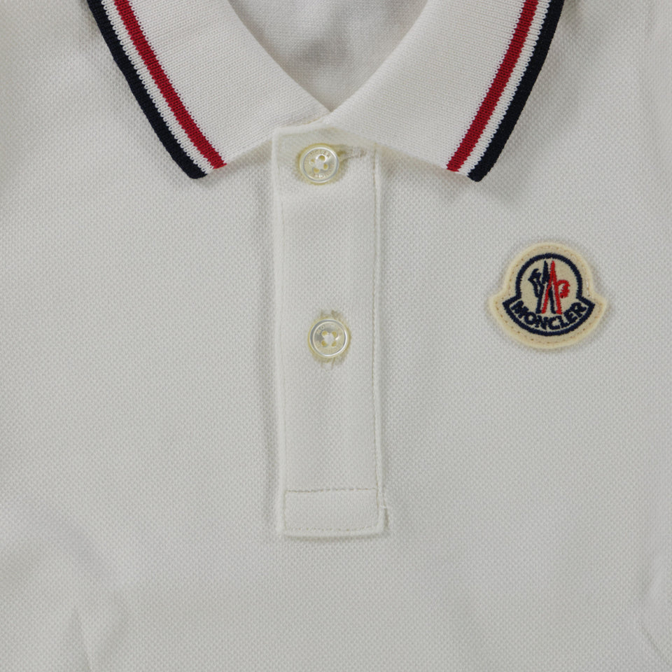Moncler Bebé Chicos Polo Blanco