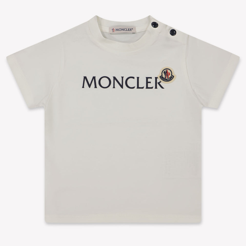 Moncler Bambino Ragazzi Maglietta dentro Bianco
