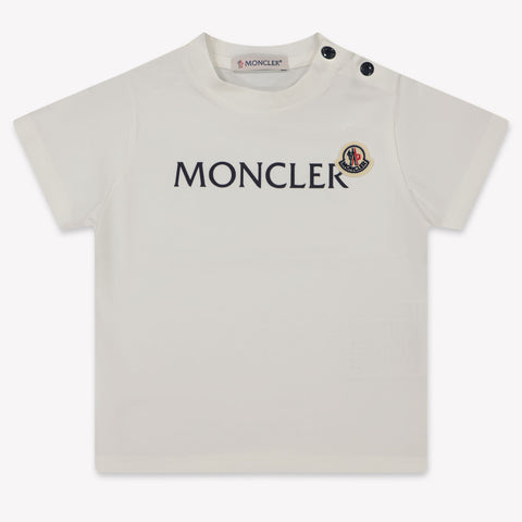 Moncler Bebé Chicos Camiseta en Blanco