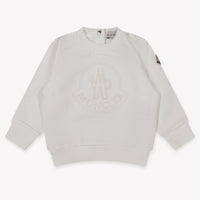 Moncler Bébé Garçons Pull dans le blanc off