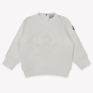 Moncler Bébé Garçons Pull dans le blanc off