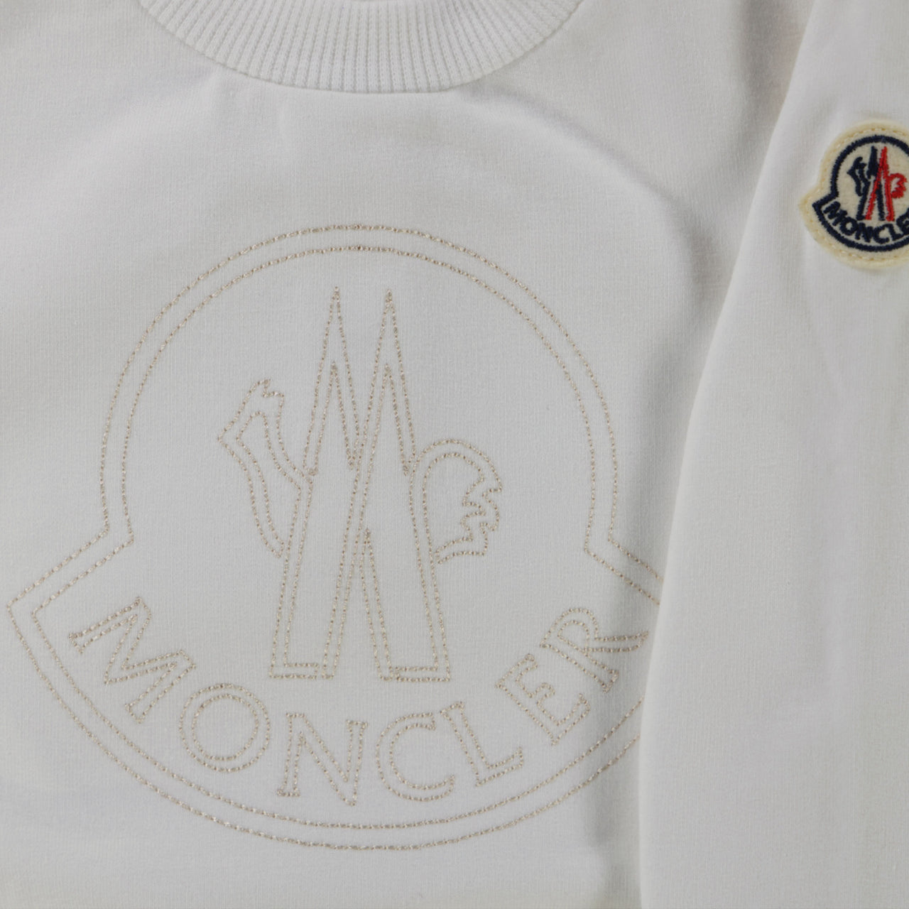 Moncler Bébé Garçons Pull dans le blanc off