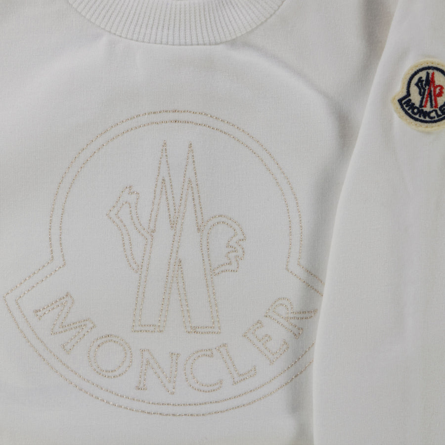 Moncler Bébé Garçons Pull dans le blanc off