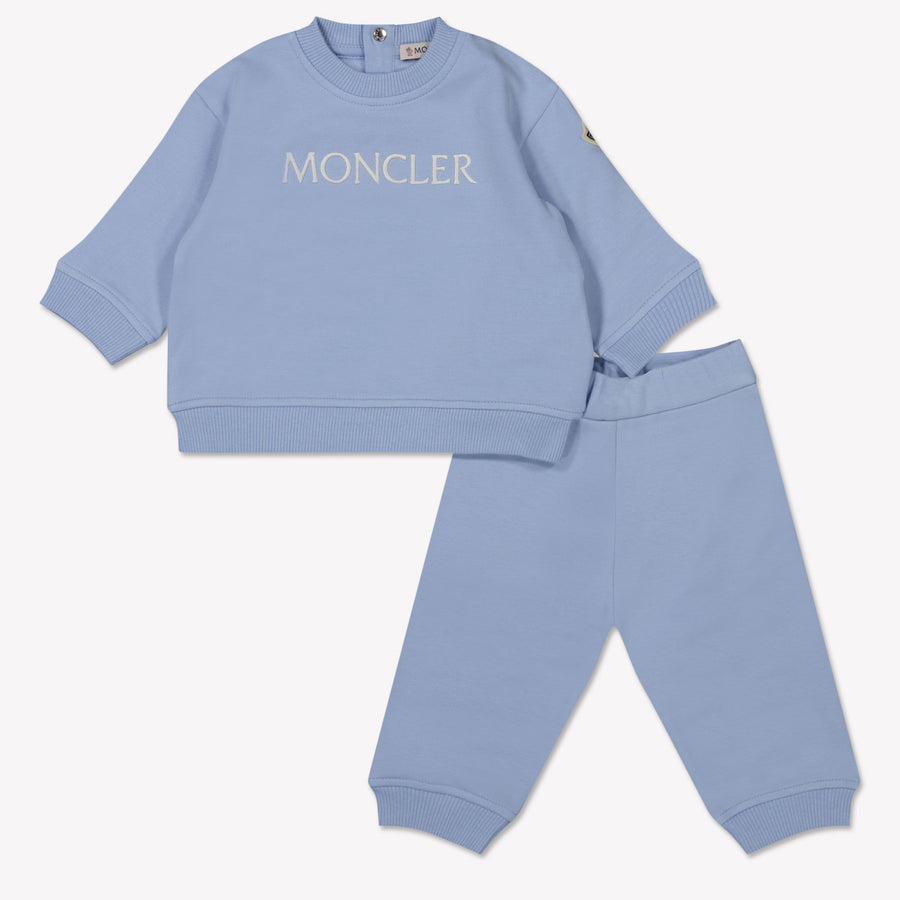 Moncler Bébé Garçons Costume de jogging Bleu Clair