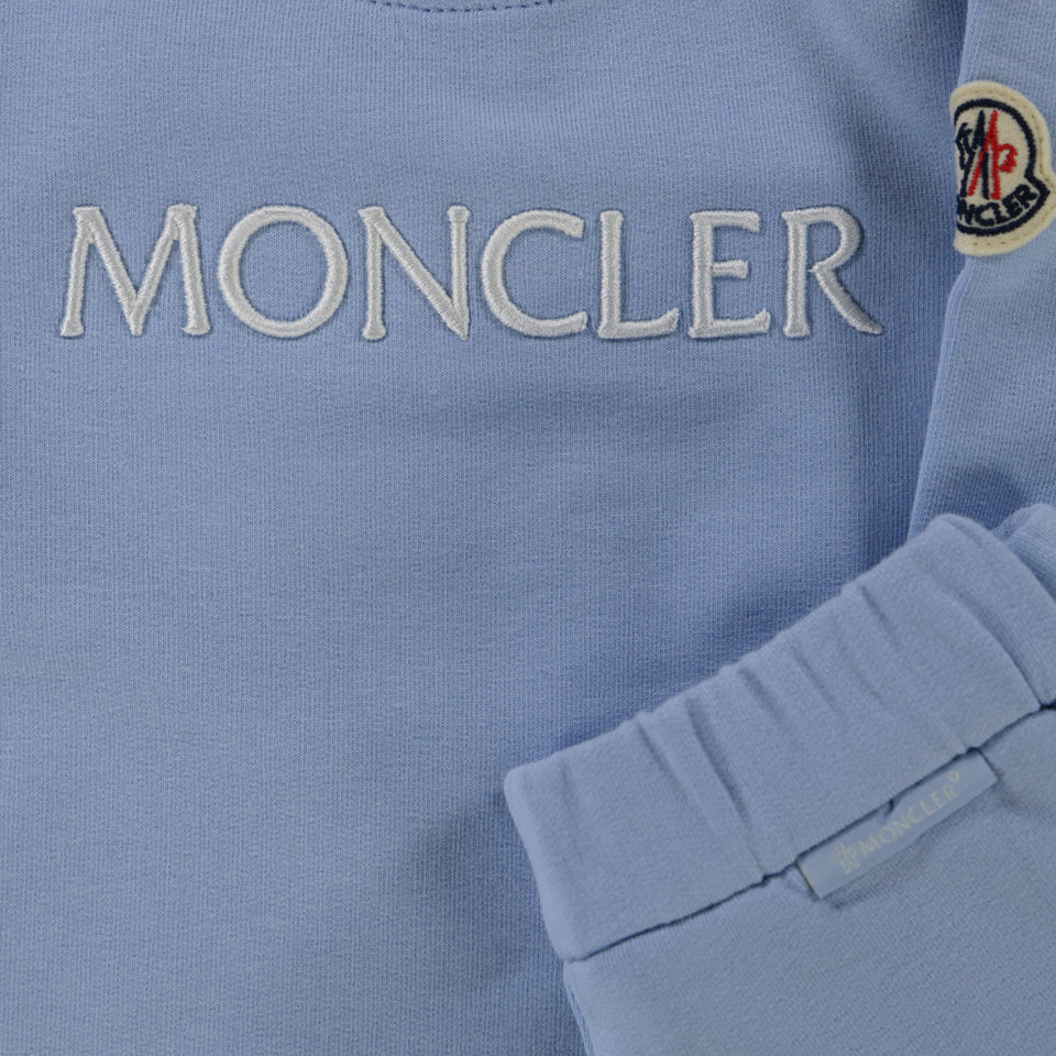 Moncler Bebé Chicos Traje de trote Azul Claro