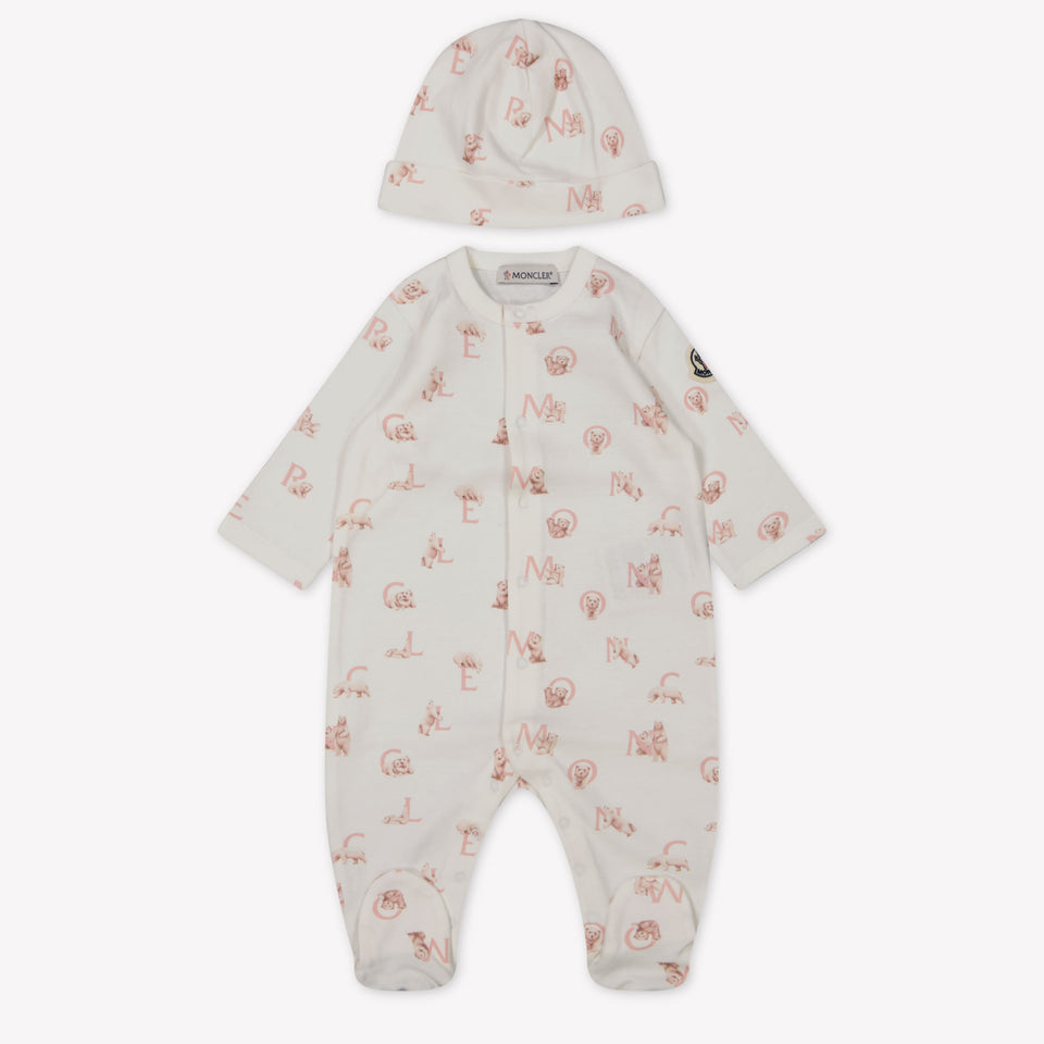 Moncler Bébé Filles Boîte en boîte Rose Léger