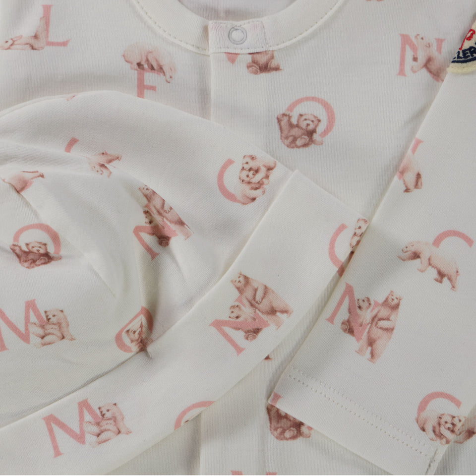Moncler Bébé Filles Boîte en boîte Rose Léger