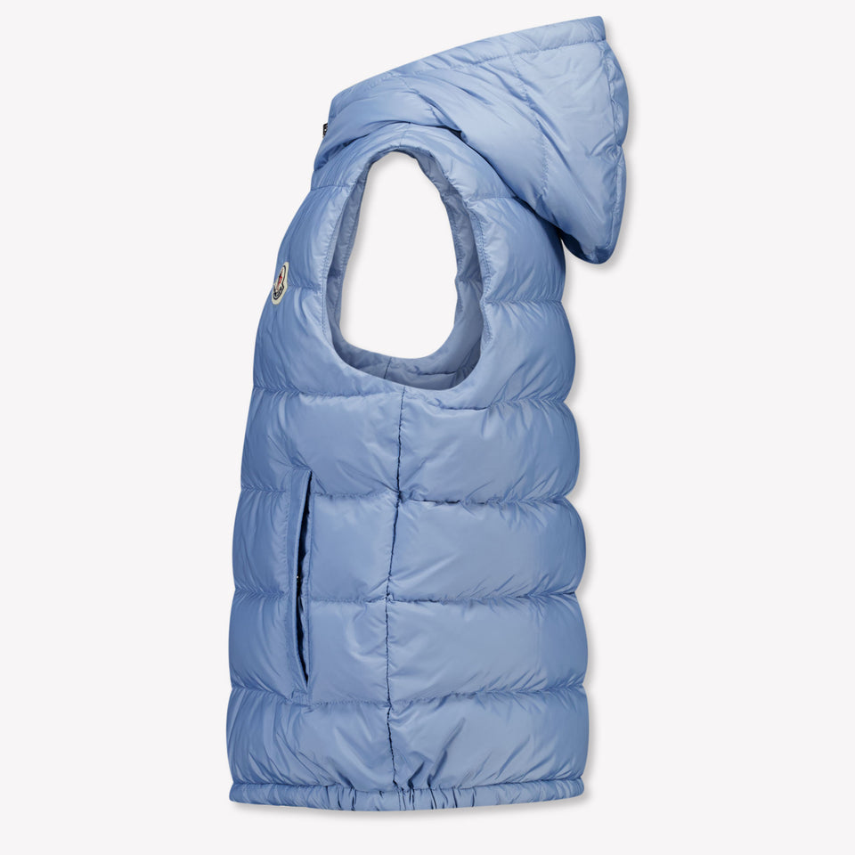 Moncler Fudo Kinder Jongens Bodywarmer In Licht Blauw