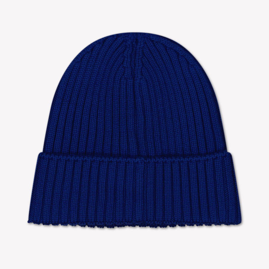 Moncler Ragazzo Unisex Cappello in Blu Cobalto