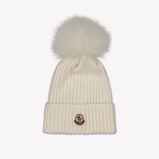 Moncler Kinder Meisjes Muts In Off White