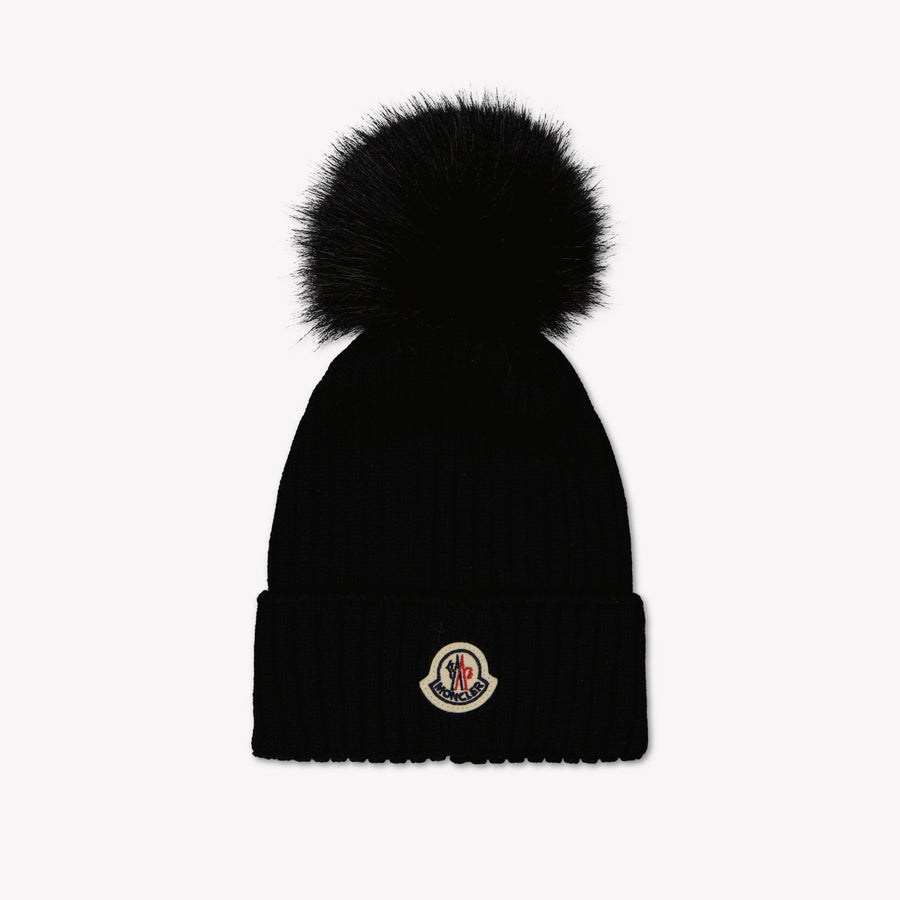 Moncler Kinder Meisjes Muts In Zwart