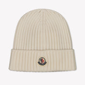 Moncler Kids Unisex Hat  Offwhite