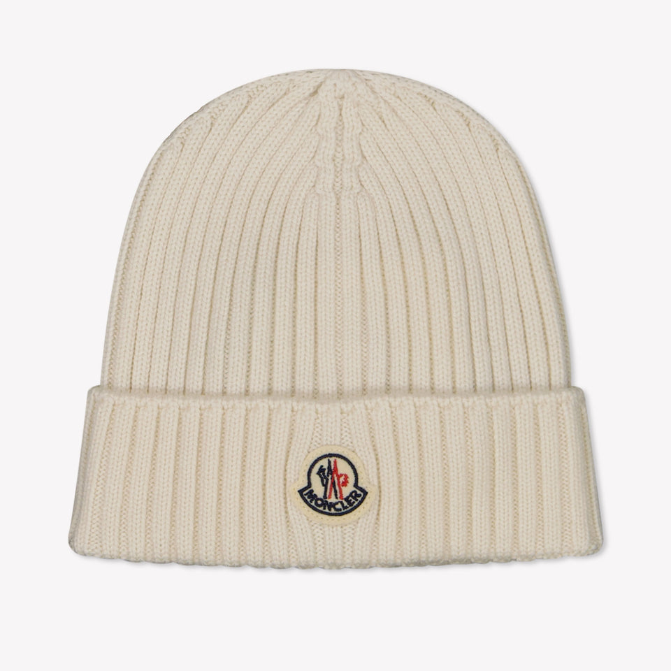Moncler Ragazzo Unisex Cappello in Off White