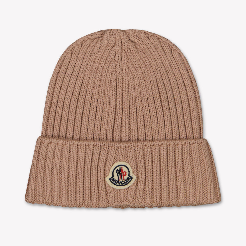 Moncler Kinder Unisex Muts In Licht Roze