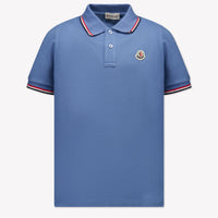 Moncler Kinder Jongens Polo In Licht Blauw