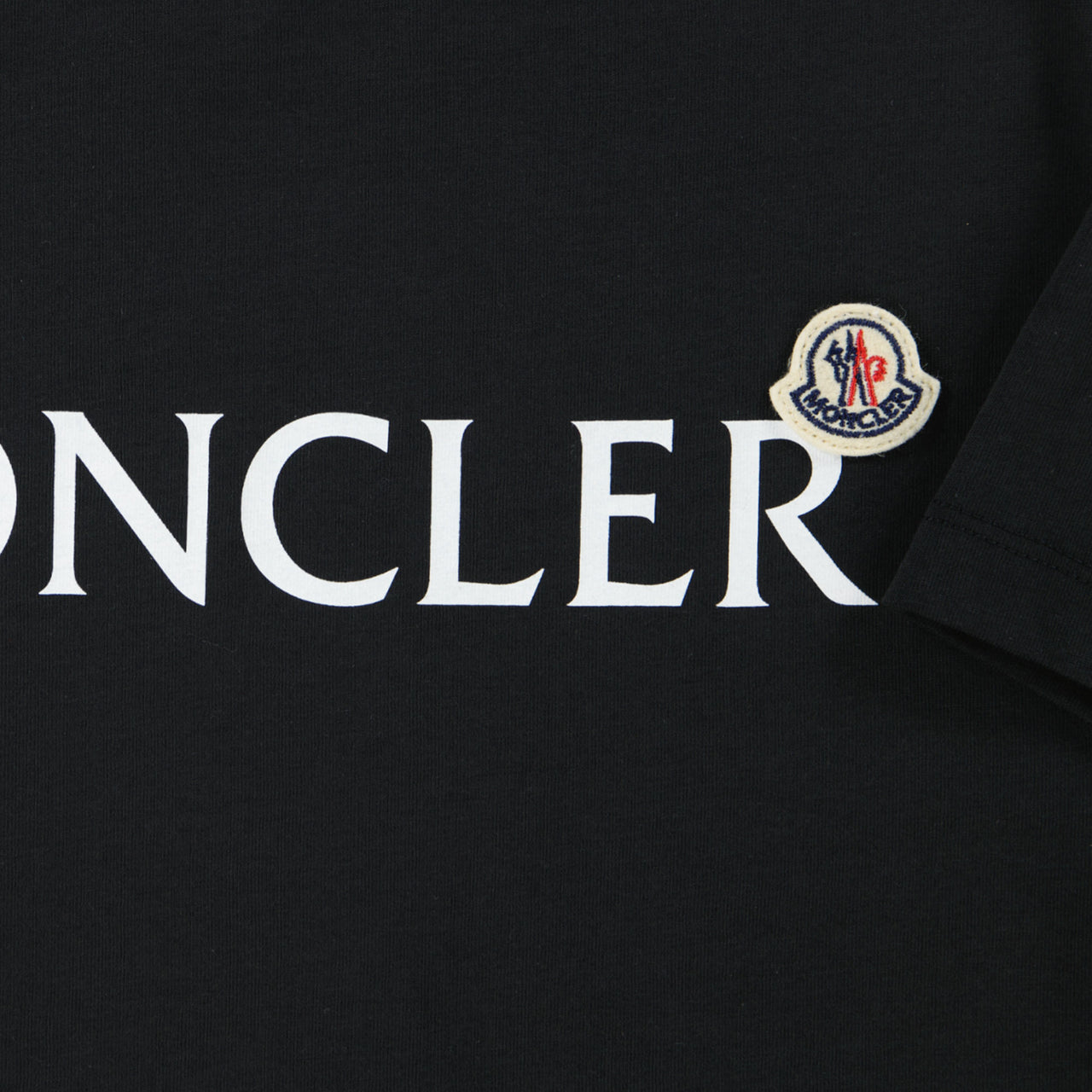 Moncler Enfant Garçons T-shirt Noir
