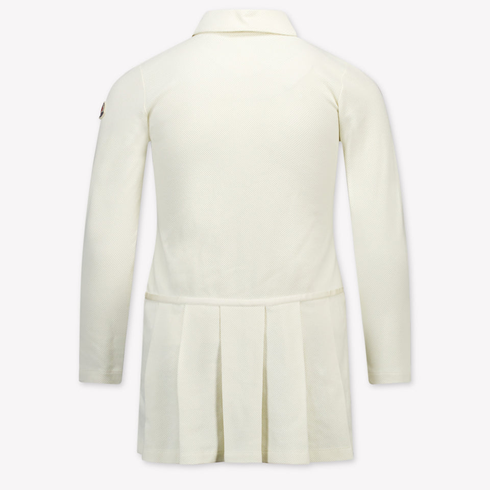 Moncler Kids Girls Dress Offwhite