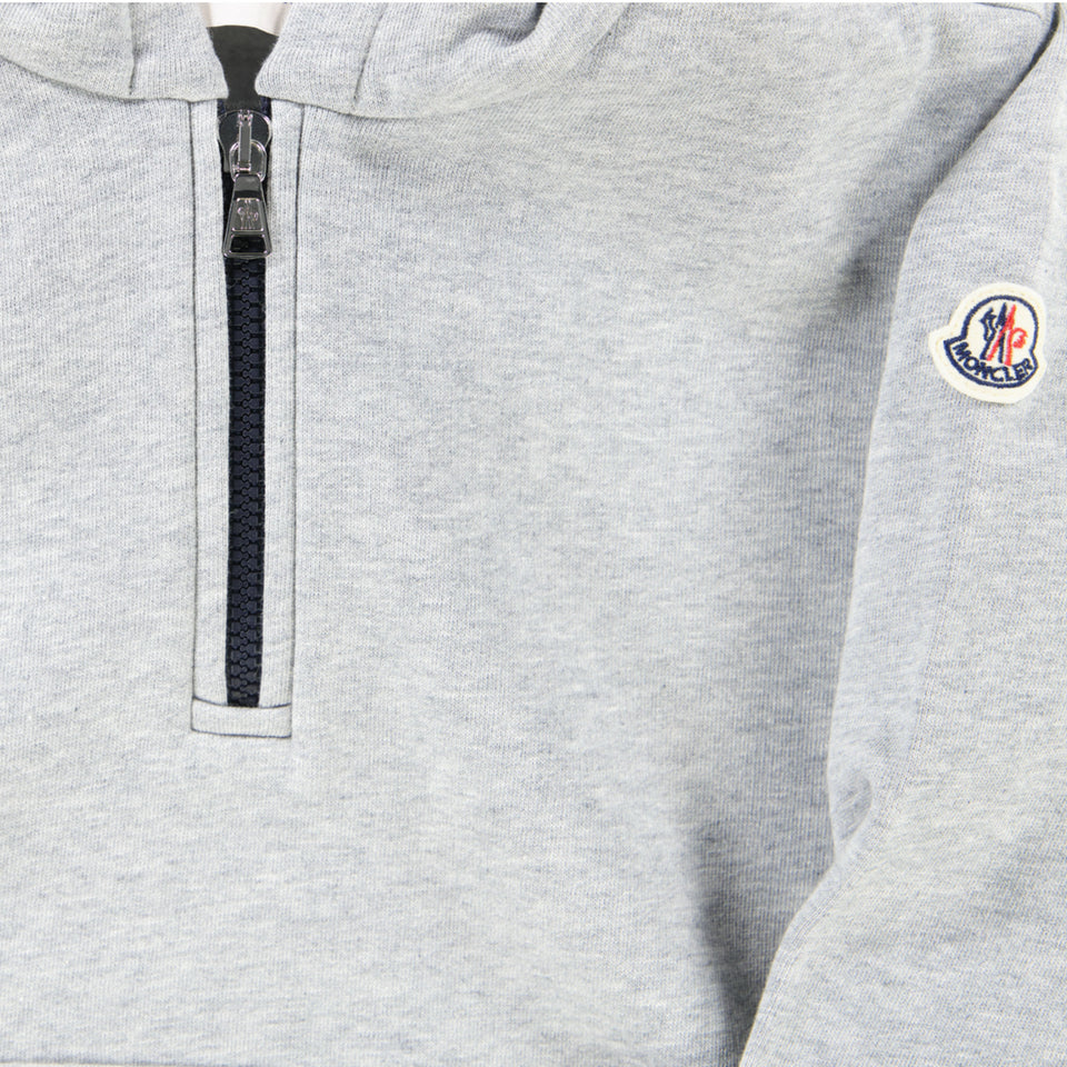 Moncler Niño Chicos Traje de trote Gris