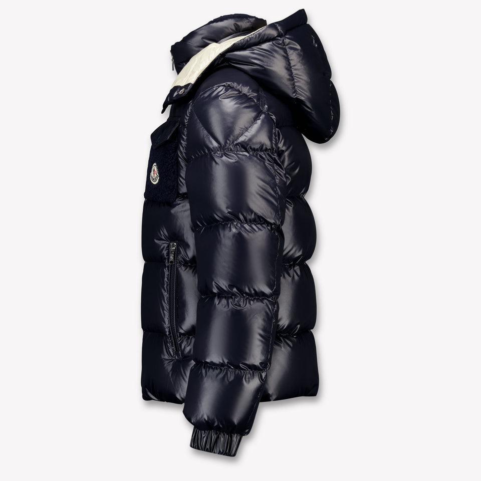 Moncler Yule Kinder Jongens Winterjas In Navy