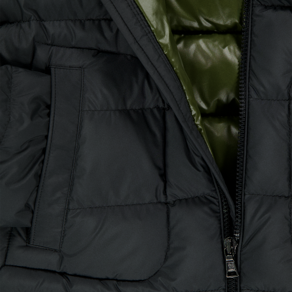 Moncler Grecois Kinder Jungen Winterjacke Schwarz
