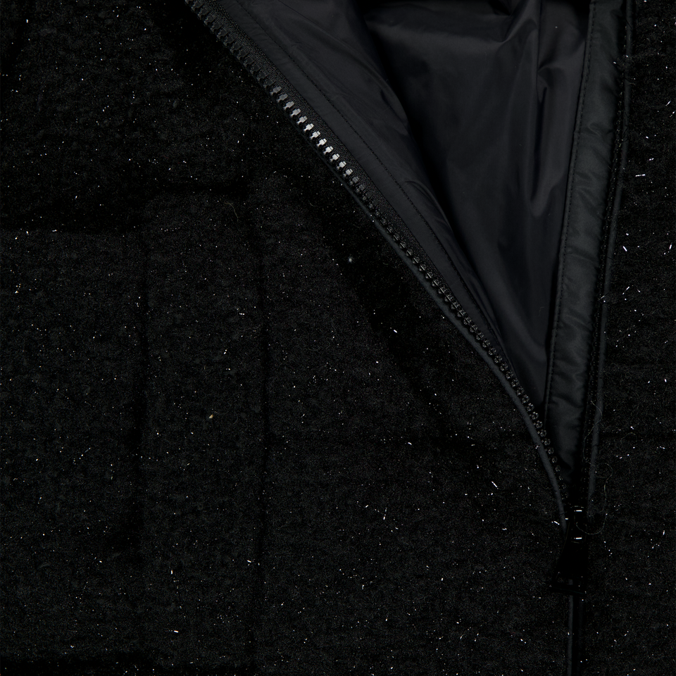 Moncler Enfants Zambaga Filles Veste d'hiver Noir