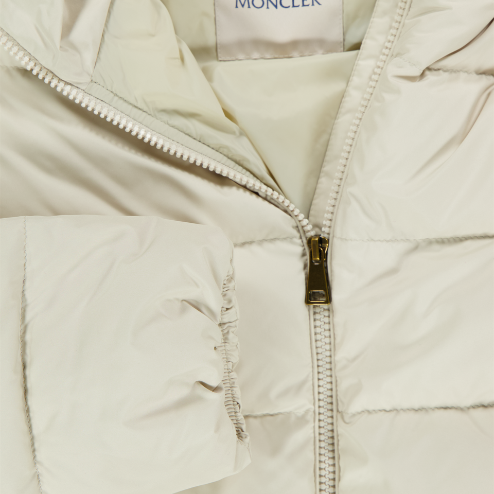 Moncler Elizaveta Kids Girls Winter Jacket  Ecru