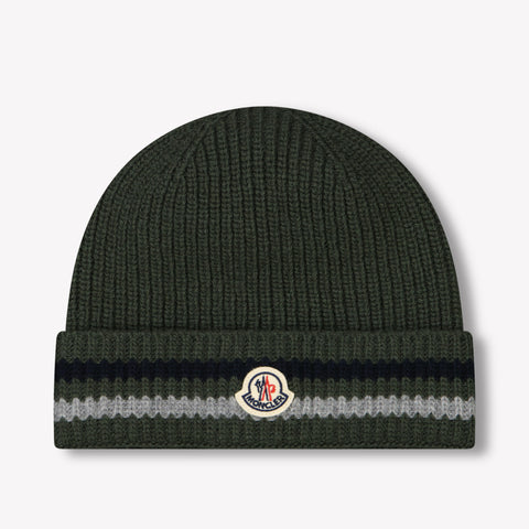Moncler Ragazzo Ragazzi Cappello in Verde Scuro