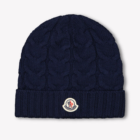 Moncler Ragazzo Unisex Cappello in Navy