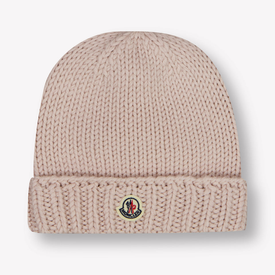 Moncler Kids Girls Hat Light Pink