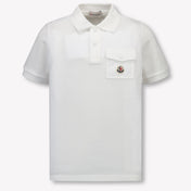 Moncler Kinder Jungen Polo Weiß
