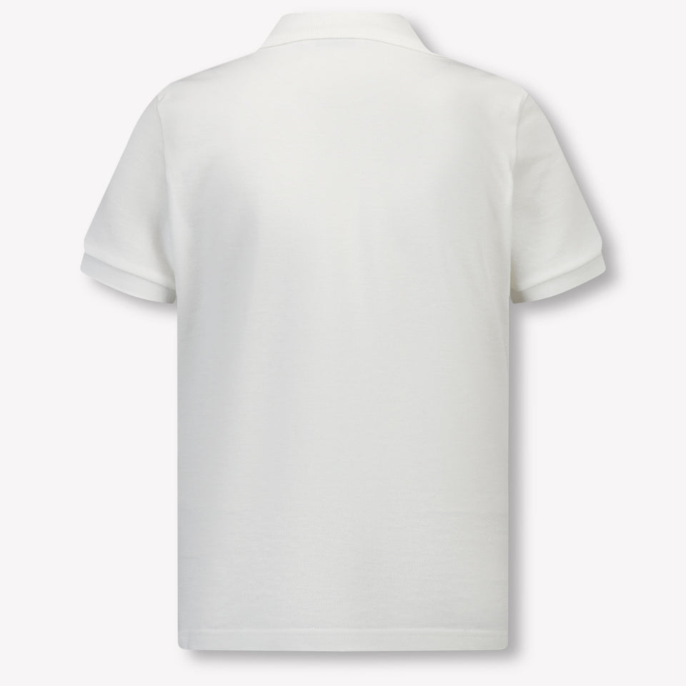 Moncler Kinder Jungen Polo Weiß