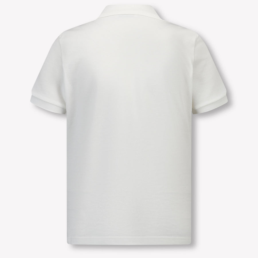 Moncler Enfant Garçons Polo Blanc