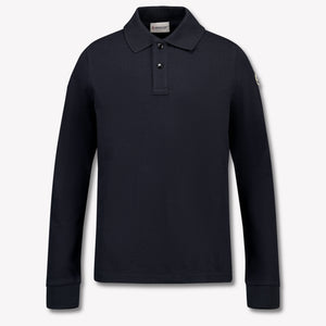 Moncler Kinder Jungen Polo Schwarz