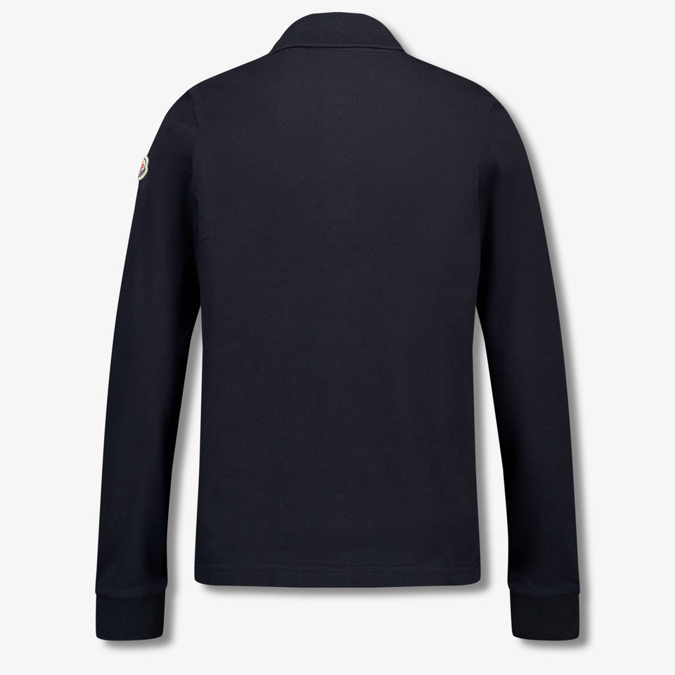Moncler Enfant Garçons Polo Noir