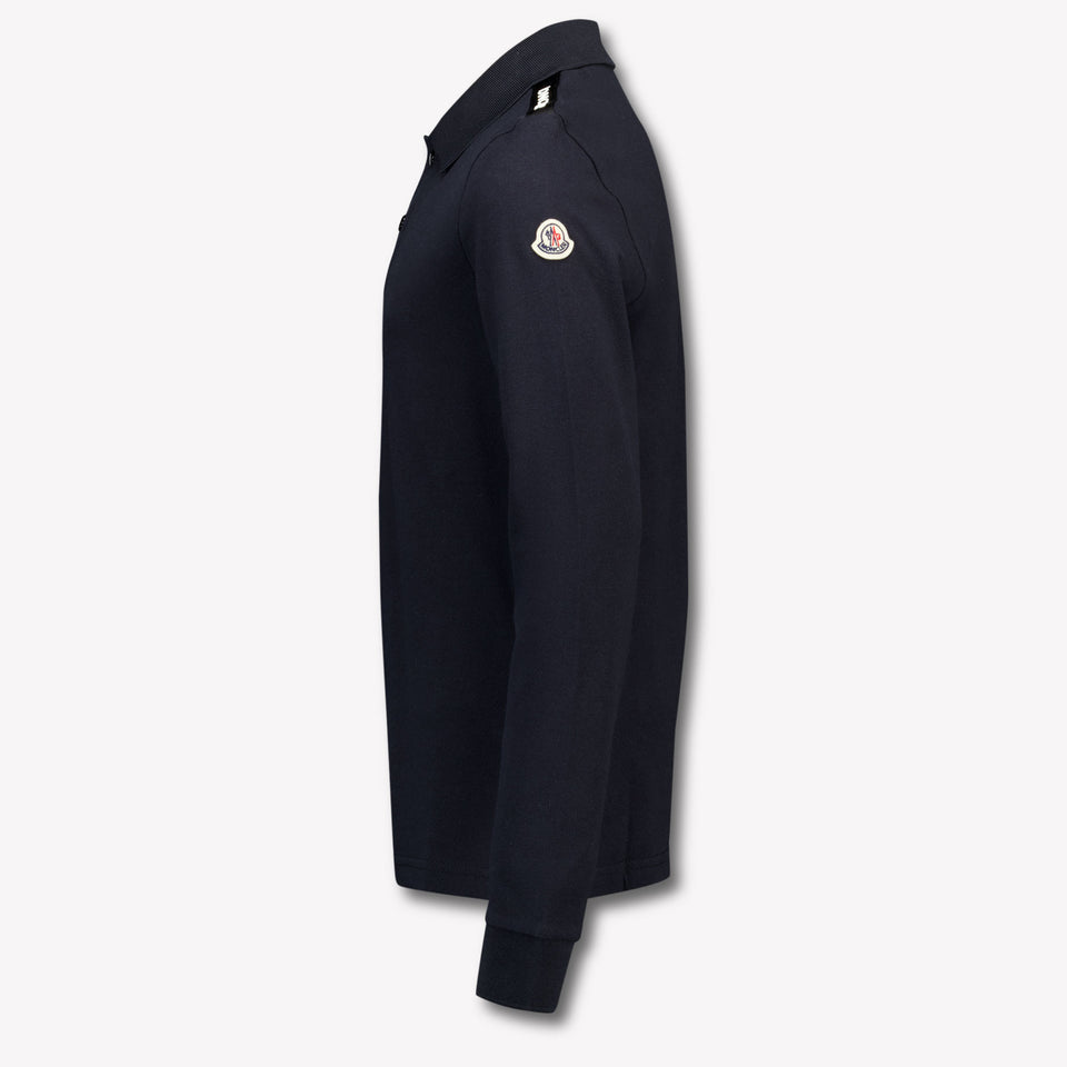Moncler Enfant Garçons Polo Noir