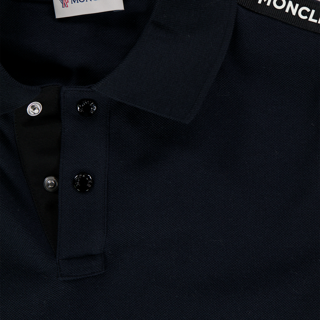 Moncler Kinder Jungen Polo Schwarz