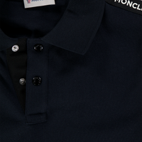 Moncler Kinder Jungen Polo Schwarz