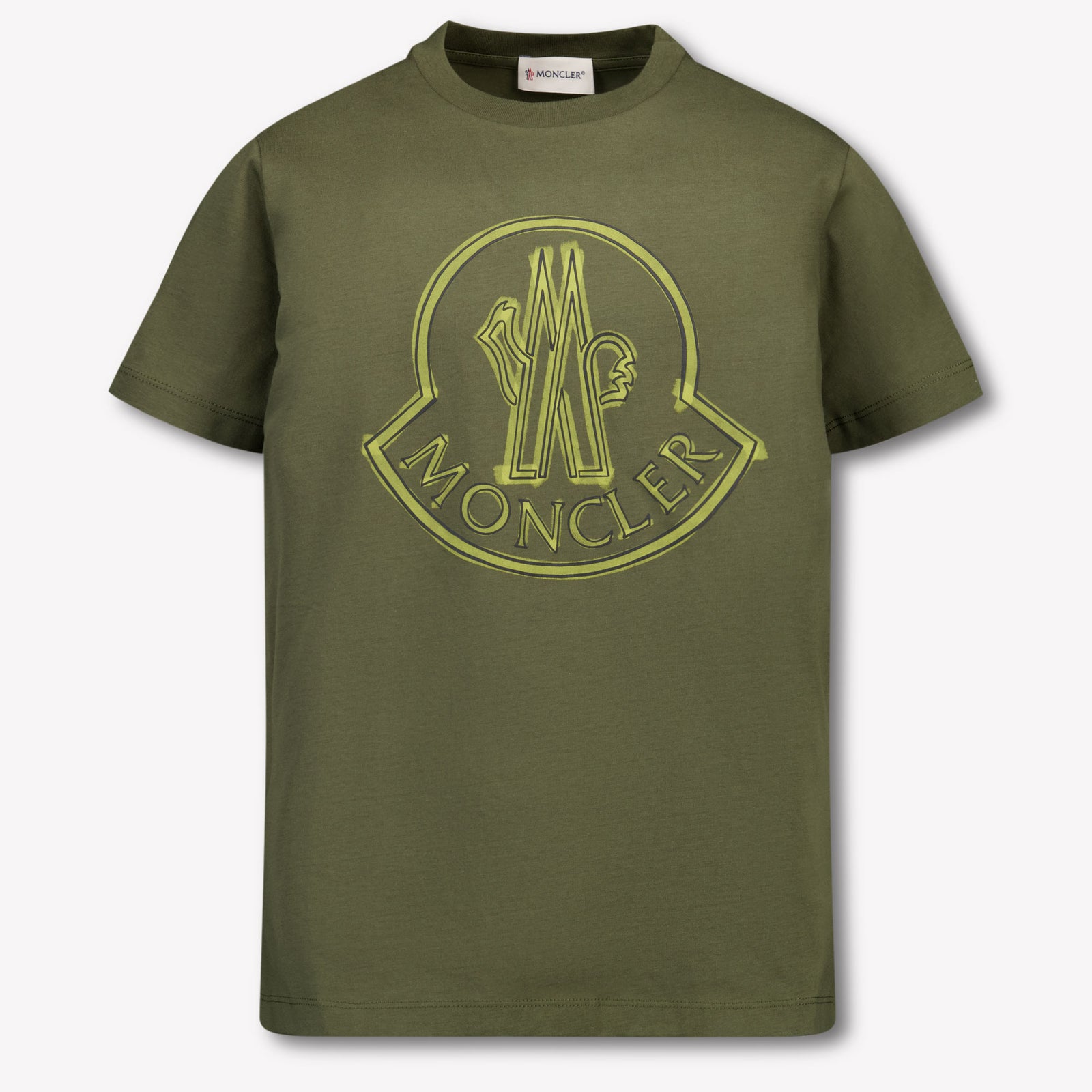 Moncler Enfant Garçons T-shirt Vert Foncé